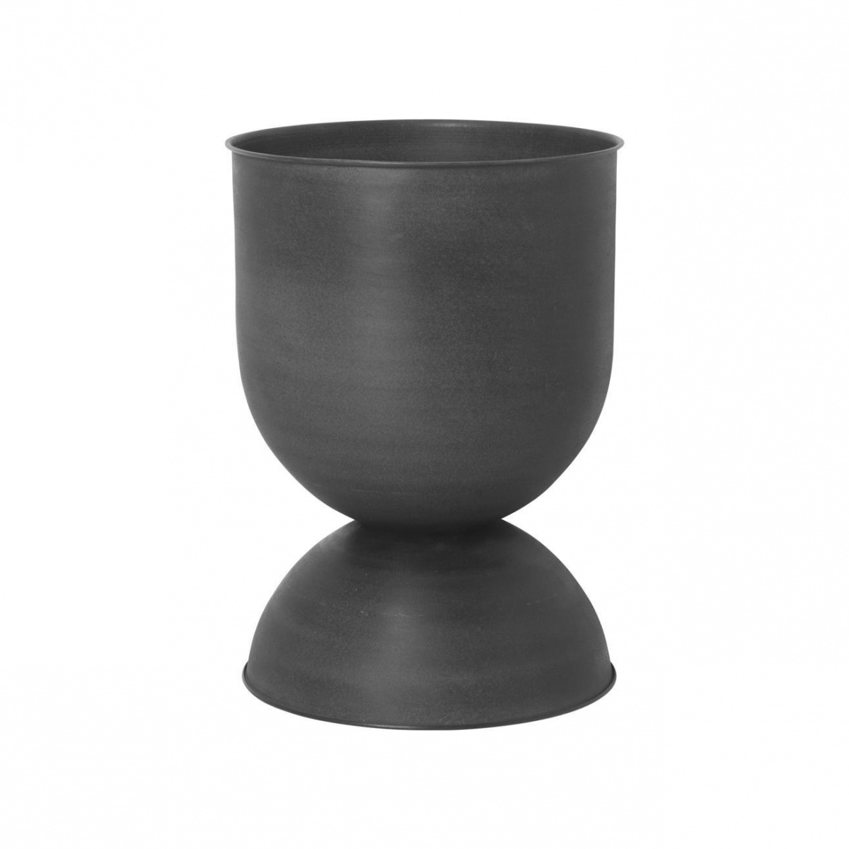 ferm LIVING - Hourglass Blumentopf S - schwarz/H x Ø 42,5x31cm von ferm LIVING
