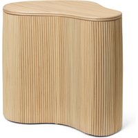 ferm LIVING - Isola Rattan Aufbewahrungstisch, natur von ferm LIVING