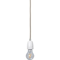 ferm LIVING - Kabel mit Baldachin für Pendelleuchte, dark cashmere (E27 Fassung) von ferm LIVING