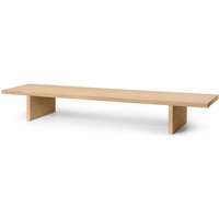 ferm LIVING - Kona Low Beistelltisch, 140 x 34 cm, Eiche von ferm LIVING