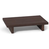 ferm LIVING - Kona Low Beistelltisch, 49 x 33,5 cm, Eiche dunkel gebeizt von ferm LIVING