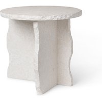 Ferm LIVING - Mineral Sculptural Tisch 52 X 52 Cm Bianco Curia Marmor Weiss von ferm LIVING