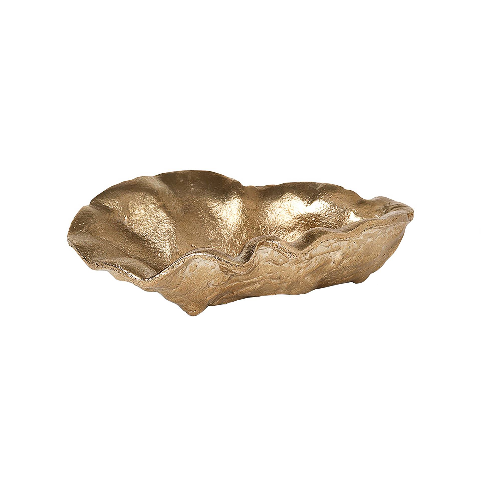 ferm LIVING - Oyster Dekoschale - messing/BxHxT 10,5x2,7x7cm von ferm LIVING