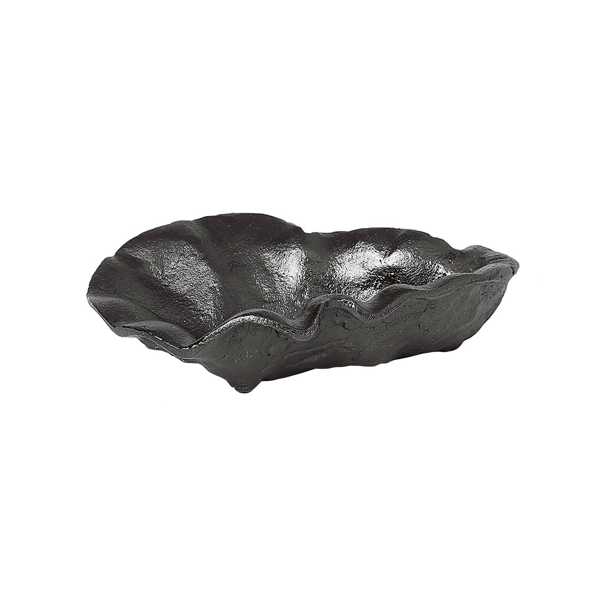 ferm LIVING - Oyster Dekoschale - schwarz/Patina/BxHxT 10,5x2,7x7cm von ferm LIVING