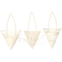 ferm LIVING - Papier Weihnachtsanhänger, Cones (3er-Set) von ferm LIVING