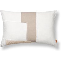 ferm LIVING - Part Kissen Patchwork, 40 x 60 cm, off-white von ferm LIVING