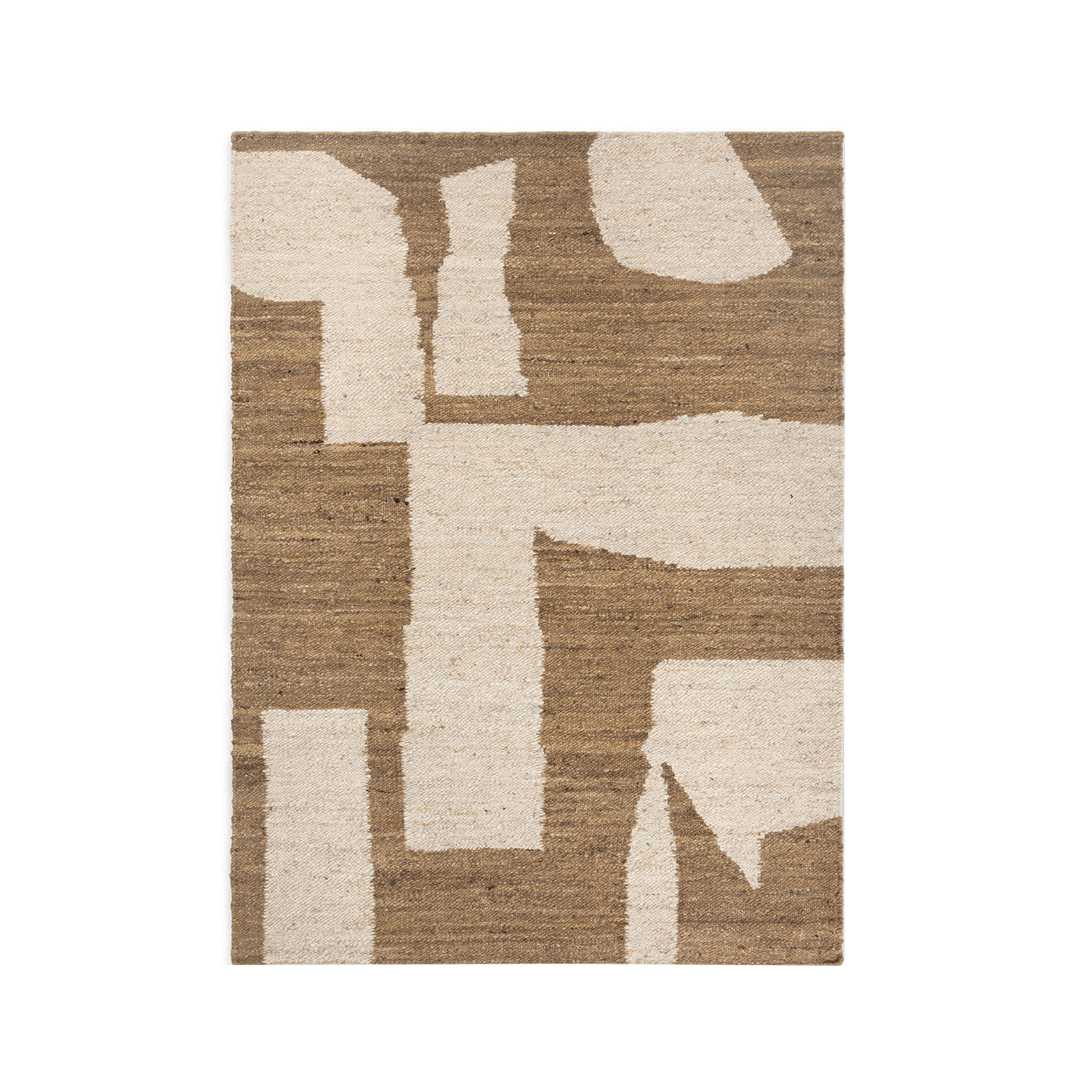 ferm LIVING - Piece Teppich 140x200cm - off-white/toffee/LxBxH 200x140x1cm von ferm LIVING