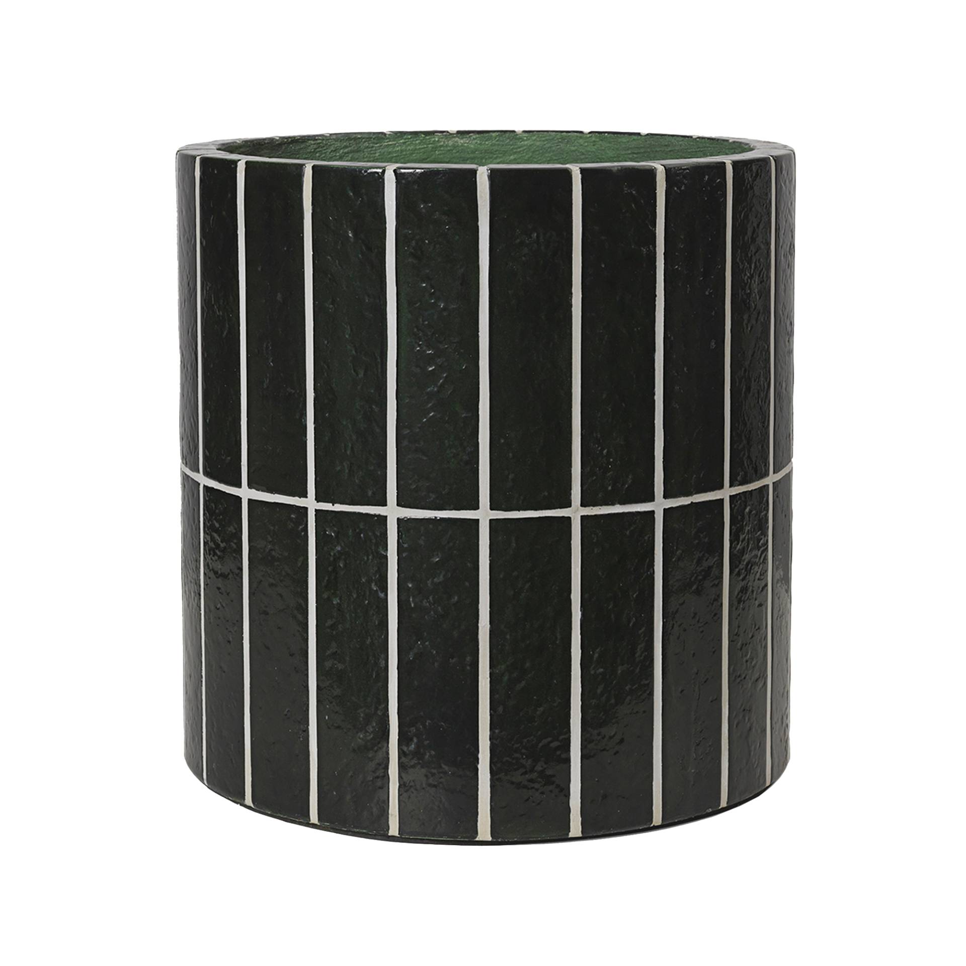 ferm LIVING - Pillar Pflanzentopf - dunkelgrün/H x Ø 40x40cm/mit einem Ablaufloch im Boden/nicht für Frost zugelassen von ferm LIVING
