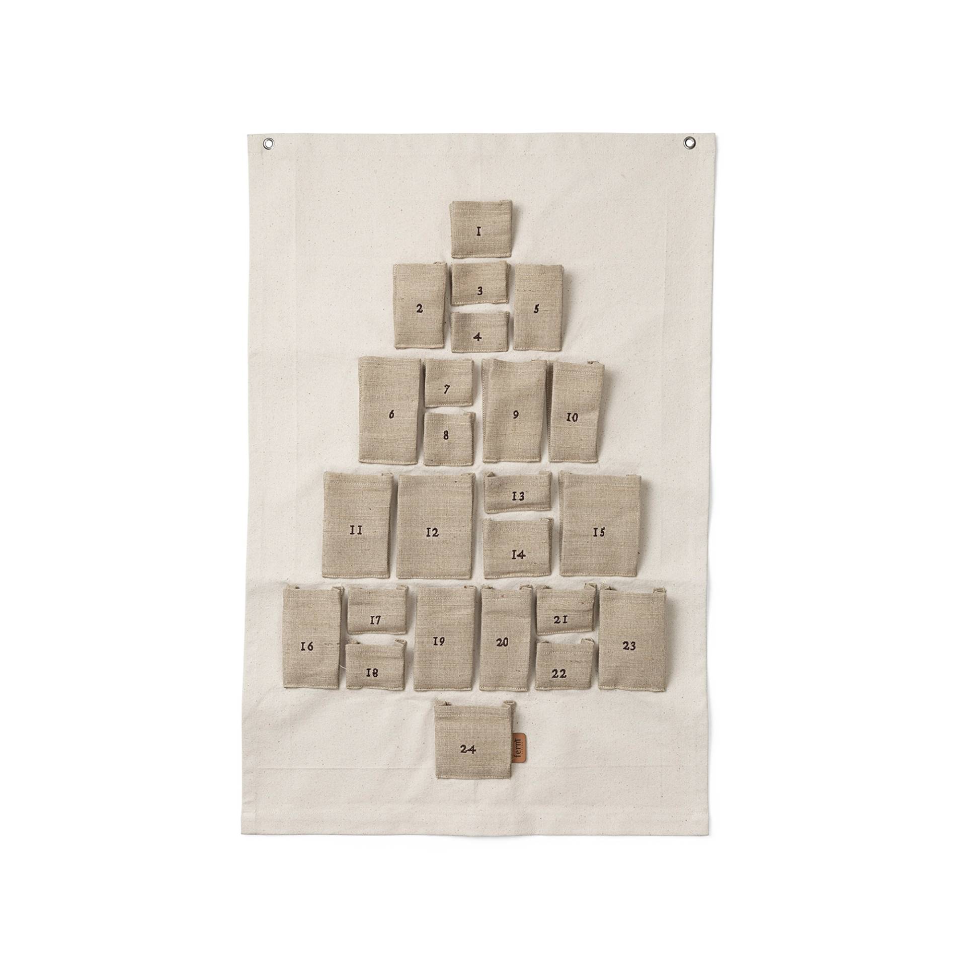 ferm LIVING - Pine Adventskalender Mini - natur/BxHxT 50x69x2cm von ferm LIVING