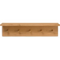 ferm LIVING - Place Wandregal mit 5 Haken, L 75 cm, Eiche von ferm LIVING