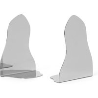 Ferm Living - Pond Buchstütze, silber (2er Set) von Ferm Living
