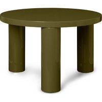 ferm LIVING - Post Couchtisch Ø 65 x H 41 cm, olive von ferm LIVING