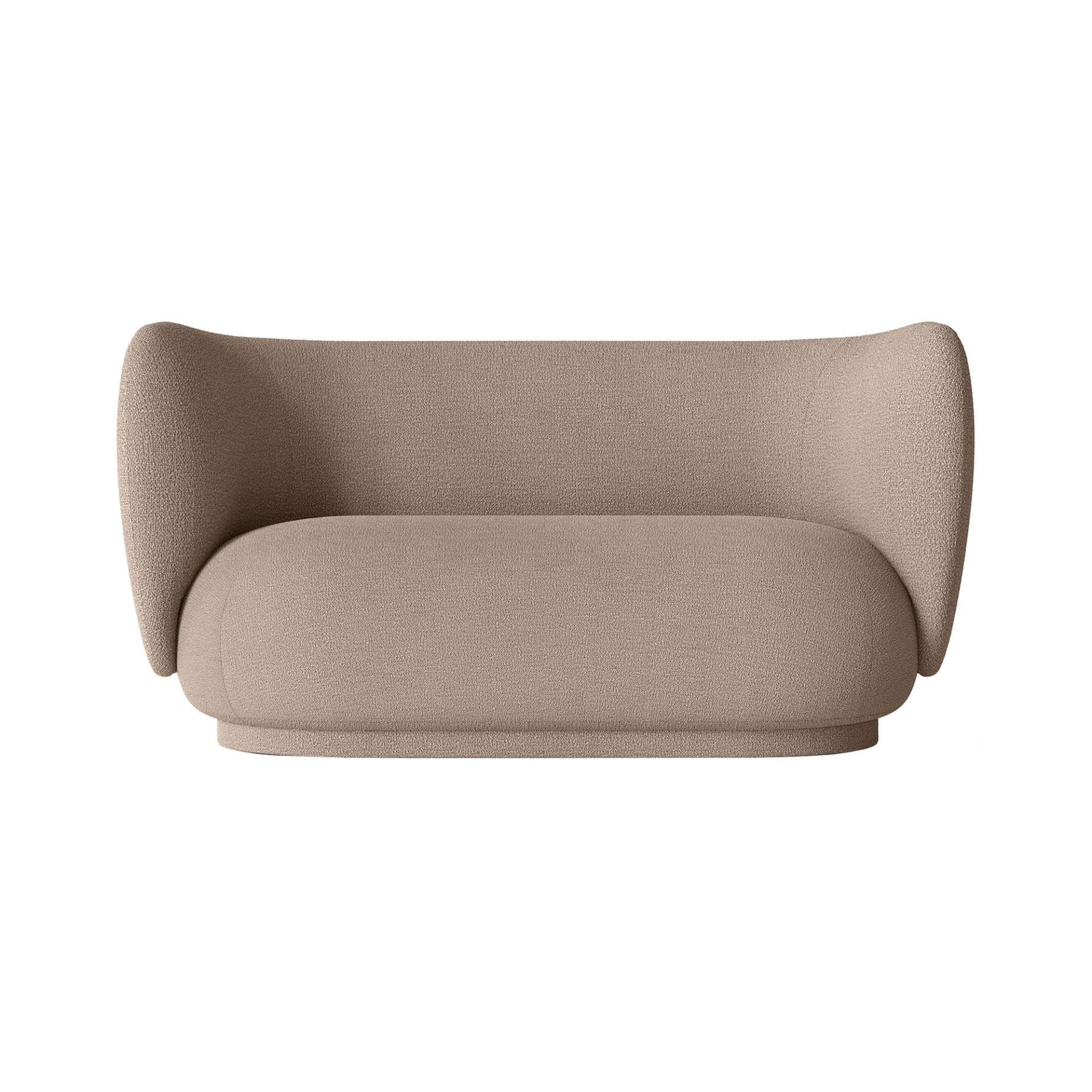 ferm LIVING - Rico 2-Sitzer Sofa - sand/Stoff Bouclé/BxHxT 150x79x81,5cm von ferm LIVING