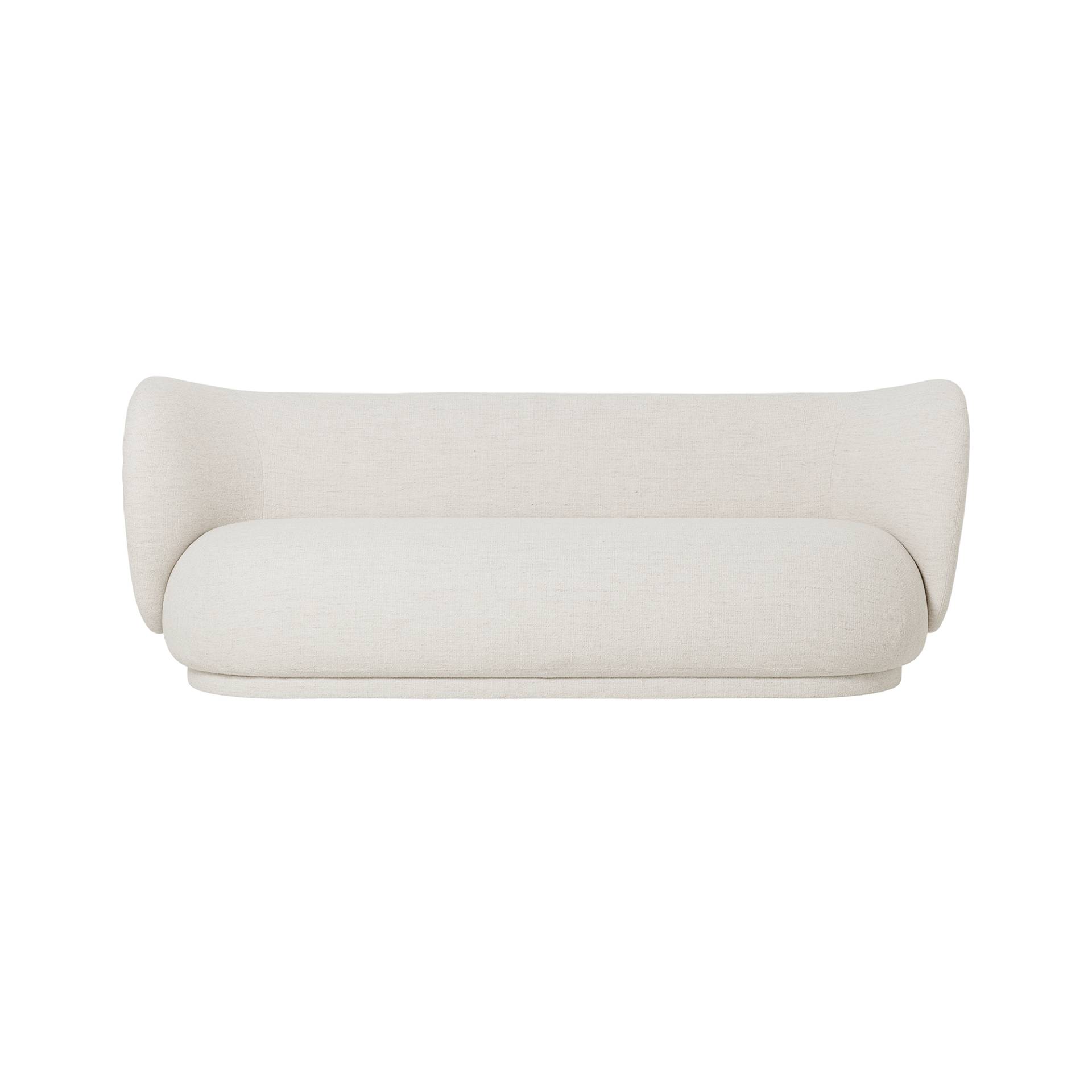 ferm LIVING - Rico 3-Sitzer Sofa - off-white/Stoff Bouclé/BxHxT 210x79x81,5cm von ferm LIVING