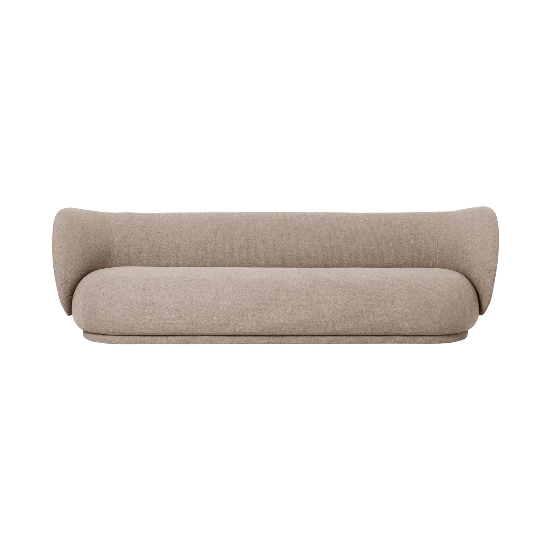 ferm LIVING - Rico 4-Sitzer Sofa 260x79x81,5cm - sand/Stoff Bouclé/BxHxT 260x79x81,5cm von ferm LIVING