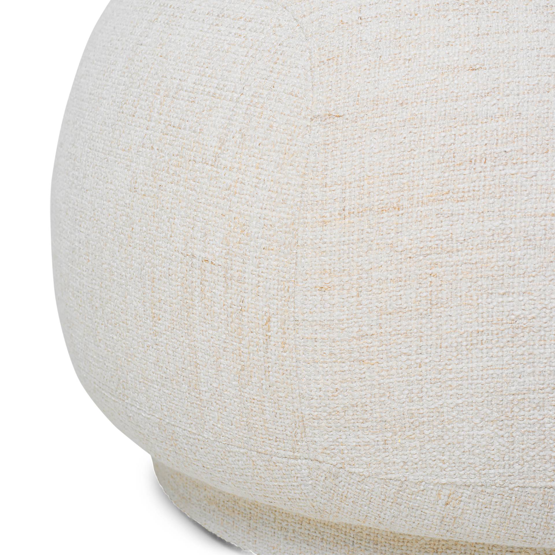 ferm LIVING - Rico Ottoman - off-white/Stoff Bouclé/BxHxT 124x41x69cm von ferm LIVING