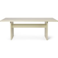 ferm LIVING - Rink Dining Table, 90 x 200 cm, eggshell von ferm LIVING