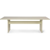 Ferm Living - Rink Dining Table, 90 x 240 cm, eggshell von Ferm Living