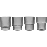 Ferm Living - Ripple Gläser 4er Set von Ferm Living