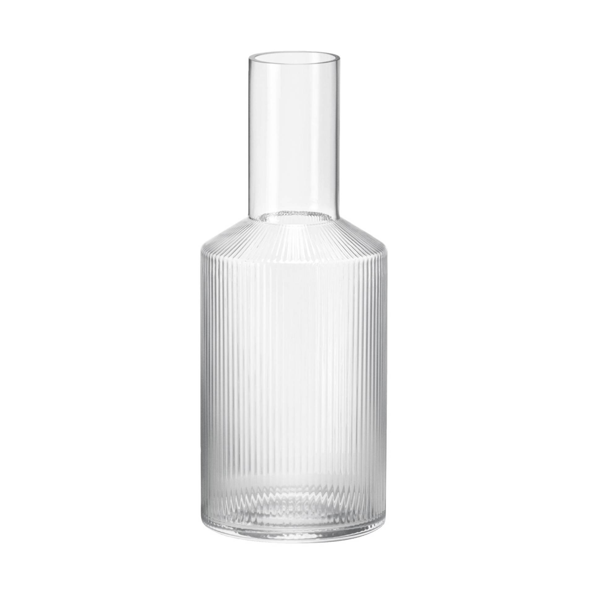 ferm LIVING - Ripple Karaffe - transparent/H x Ø 24x9cm/jedes Stück ein Unikat von ferm LIVING