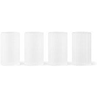 Ferm Living - Ripple Verrines, frosted (4er-Set) von Ferm Living