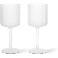 Ferm Living - Ripple Weißweinglas (2er-Set) von Ferm Living