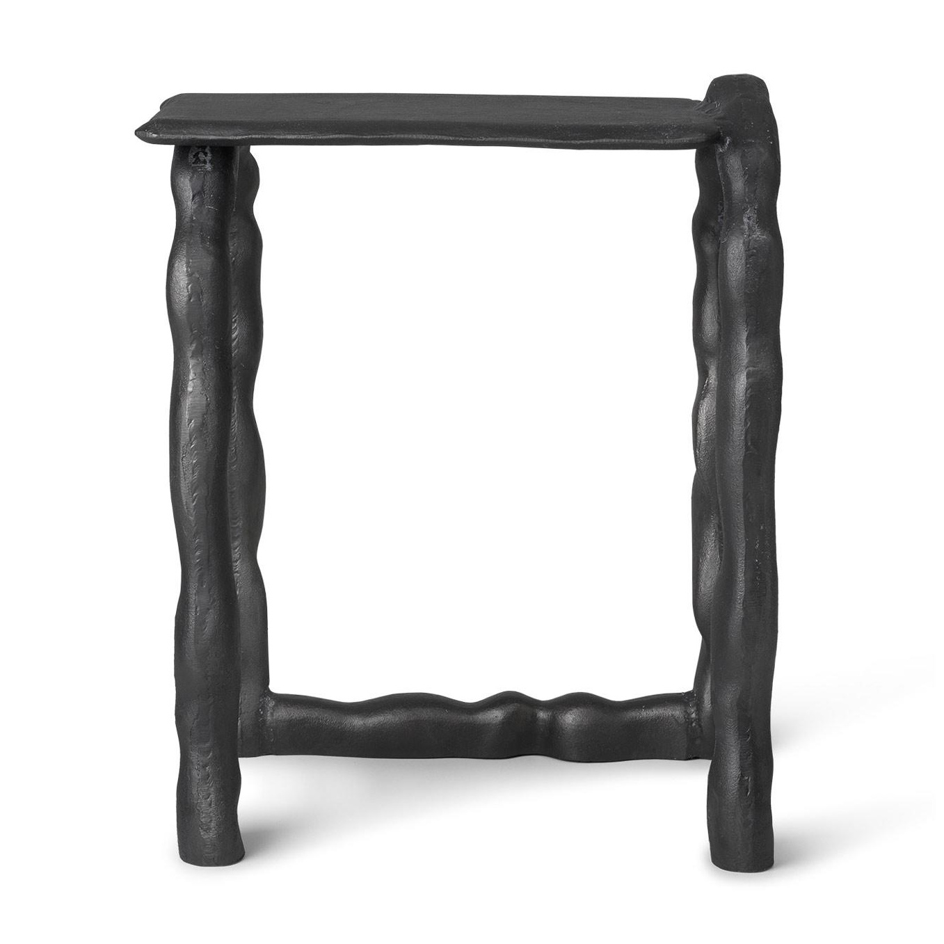 ferm LIVING - Rotben Hocker/Beistelltisch - schwarz/BxHxT 45x54x32cm/Skulpturales Stück von ferm LIVING