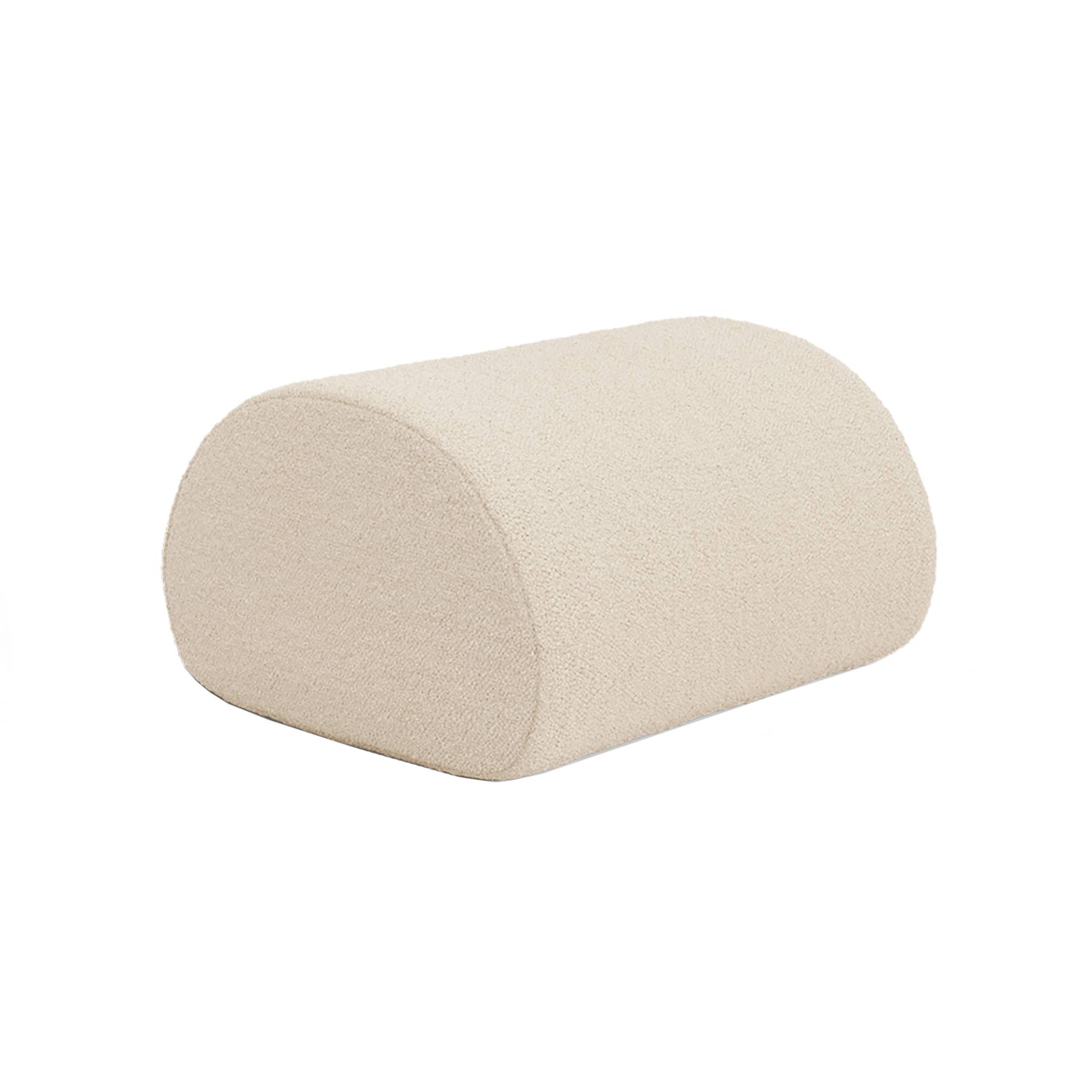 ferm LIVING - Rouli Pouf - off-white/Pure Bouclé/BxHxT 67x38x60cm/für Innen- und Außenbereich geeignet von ferm LIVING