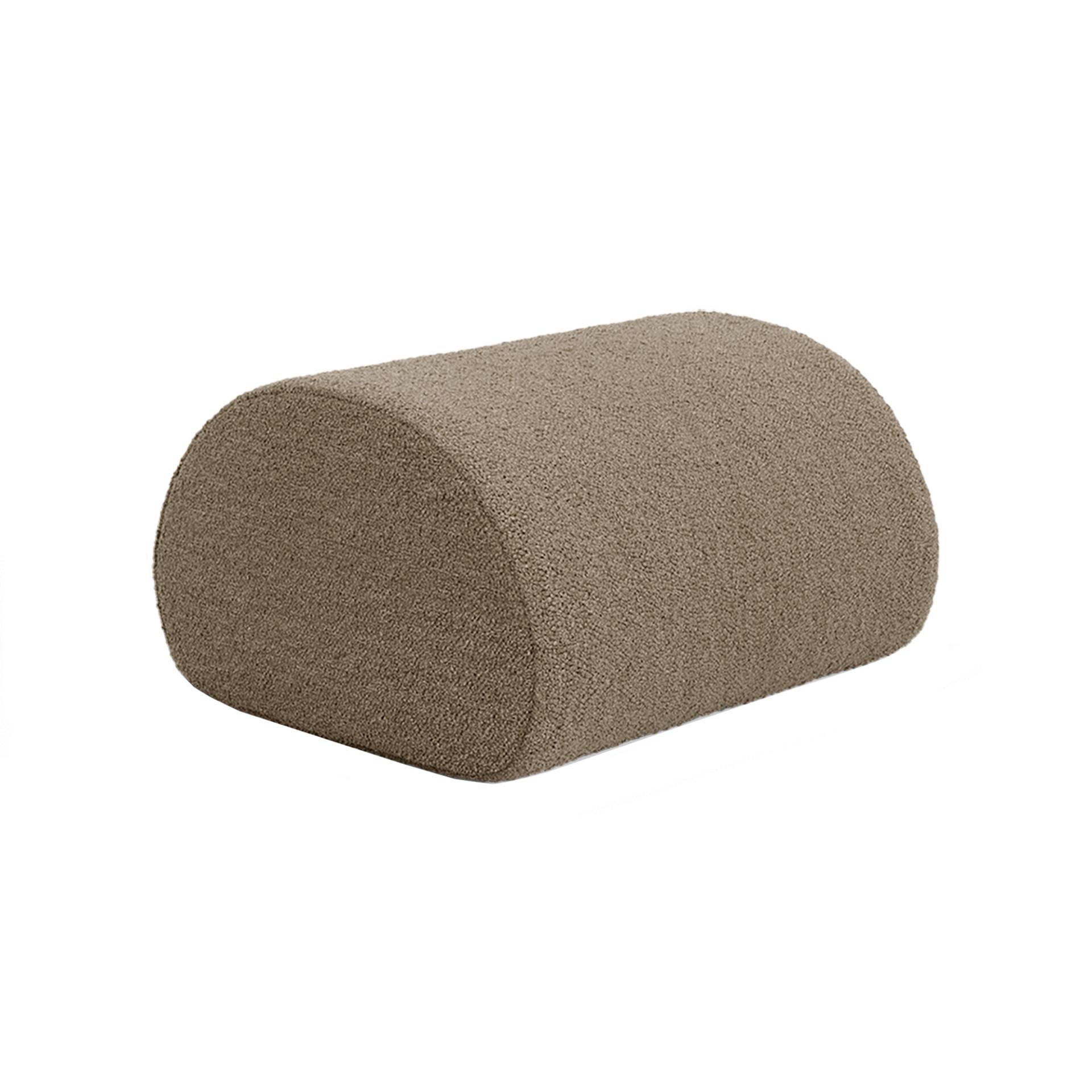 ferm LIVING - Rouli Pouf - sand/Pure Bouclé/BxHxT 67x38x60cm/für Innen- und Außenbereich geeignet von ferm LIVING