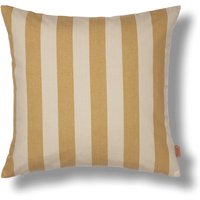 ferm LIVING - Strand Outdoor Kissen, 50 x 50 cm, warm yellow / parchment von ferm LIVING