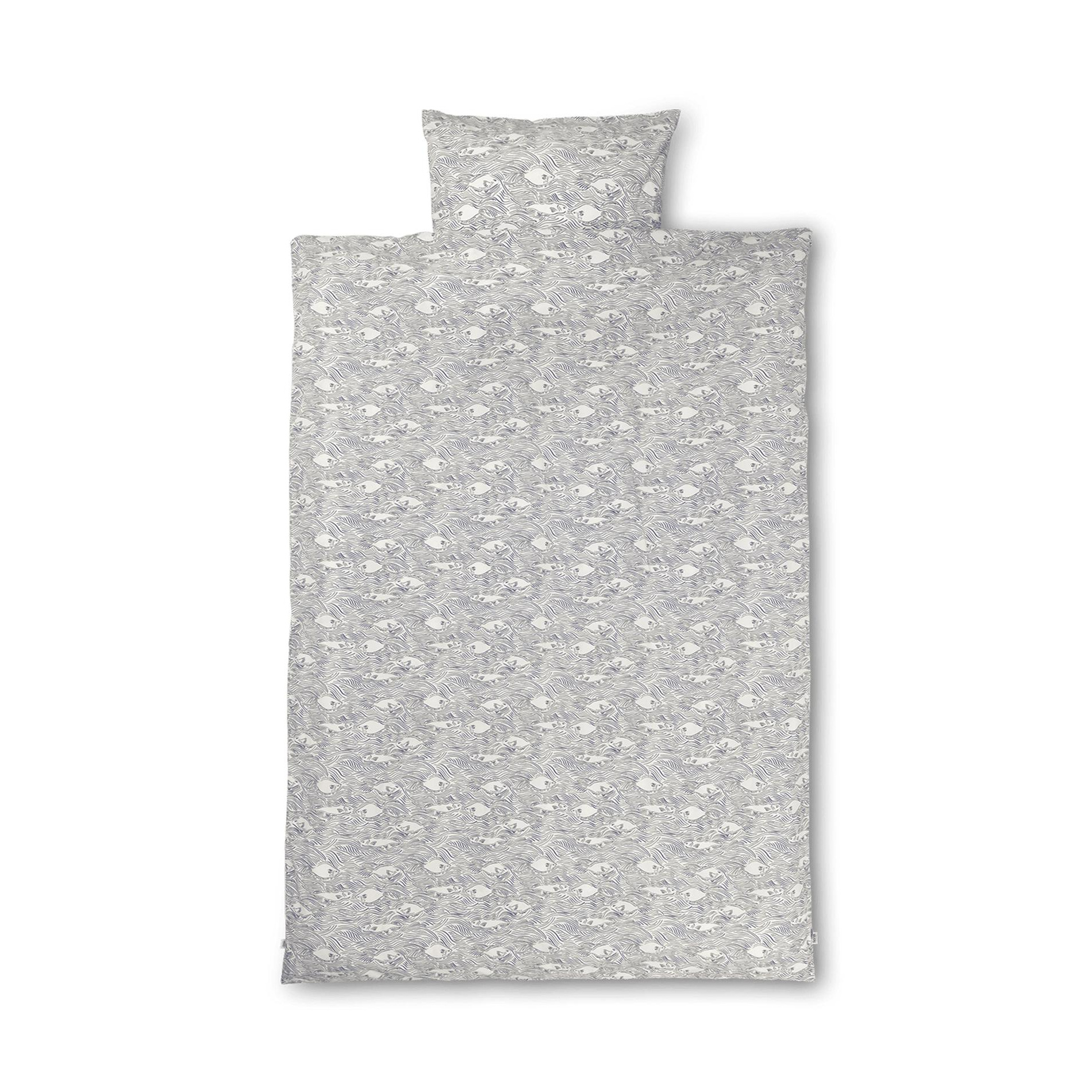 ferm LIVING - Stream Bettwäsche 100x140cm - off-white/BxH 100x140cm von ferm LIVING