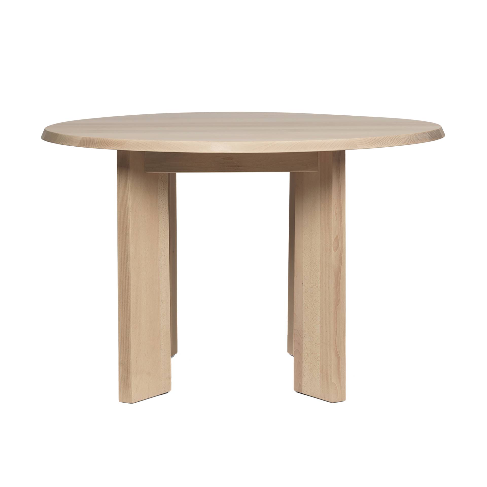 ferm LIVING - Tarn Esstisch 115cm - buche/weiß geölt/LxBxH 113,5x104,6x73cm von ferm LIVING