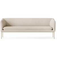 ferm LIVING - Turn Sofa, 3-Sitzer, cashmere / off-white (Bouclé) von ferm LIVING