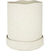 ferm LIVING - Uneru Topf, H 19 x Ø 16 cm, weiß von ferm LIVING