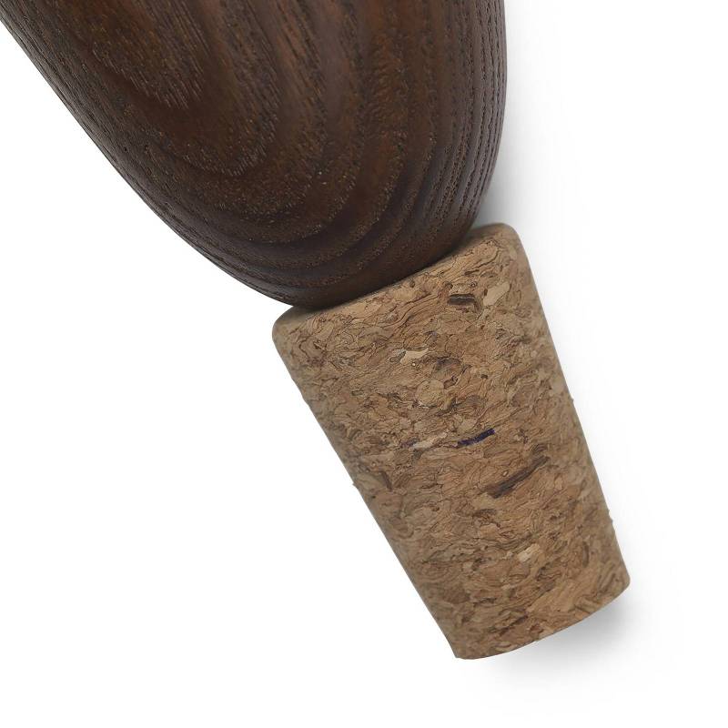 ferm LIVING Weinverschluss Cairn, braun, Holz, Kork, 2er-Set von ferm LIVING