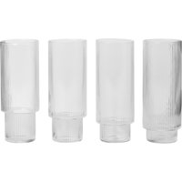 Ferm LIVING - Ripple Long Drink Gläser 4er Set von ferm LIVING