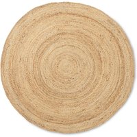 ferm LIVING - Eternal Runder Jute Teppich, Ø 240 cm, natur von ferm LIVING