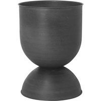ferm LIVING - Hourglass Blumentopf small, Ø 31 x H 42,5 cm, schwarz / dunkelgrau von ferm LIVING
