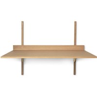 ferm LIVING - Sector Schreibtisch, Eiche / Messing von ferm LIVING