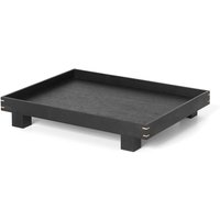 ferm LIVING - Bon Holztablett, small / schwarz von ferm LIVING