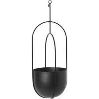 ferm LIVING - Hängender Deko Blumentopf, schwarz von ferm LIVING