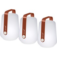 Fermob - Balad Akku LED-Leuchte, H 12 cm, 3er Set, ockerrot von Fermob