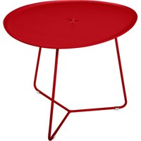 Fermob - Cocotte niedriger Tisch, H 43,5 cm, mohnrot von Fermob