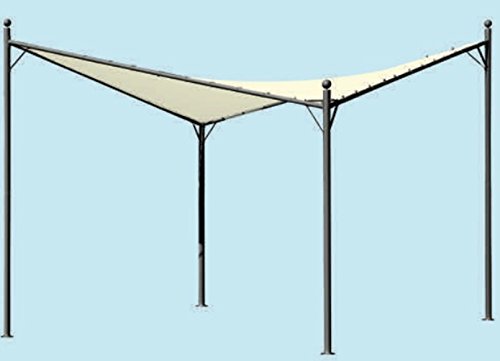 Pavillon Garten Stahl Alicante cm 350 x 350 x 280 H max von ferramenta-utensili