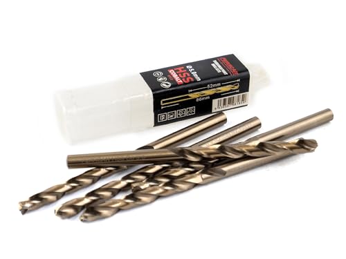 Ferrcan HSS Metallbohrer DIN338 M35 5% Kobalt Turbomax zum Bohren in Edelstahl, Eisen und anderen Metallen Packung mit 5 Stück pro Maß (5mm) Ferrcan HSS Metallbohrer DIN338 M35 5% Kobalt Turbomax zum Bohren in Edelstahl, Eisen und anderen Metallen Packung mit 5 Stück pro Maß (5mm) von ferrcan