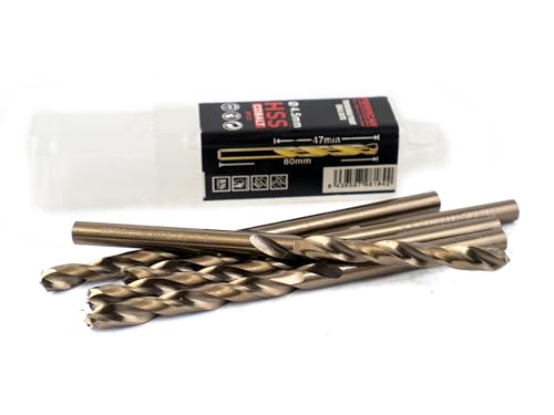 Ferrcan HSS Metallbohrer DIN338 M35 5% Kobalt Turbomax zum Bohren in Edelstahl, Eisen und anderen Metallen Packung mit 5 Stück pro Maß (4.5mm) Ferrcan HSS Metallbohrer DIN338 M35 5% Kobalt Turbomax zum Bohren in Edelstahl, Eisen und anderen Metallen Packung mit 5 Stück pro Maß (4.5mm) von ferrcan