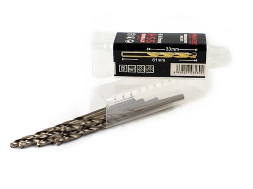 ferrcan HSS Metallbohrer DIN338 M35 5% Kobalt Turbomax zum Bohren in Edelstahl, Eisen und anderen Metallen Packung mit 5 Stück pro Maß (2mm) ferrcan HSS Metallbohrer DIN338 M35 5% Kobalt Turbomax zum Bohren in Edelstahl, Eisen und anderen Metallen Packung mit 5 Stück pro Maß (2mm) von ferrcan