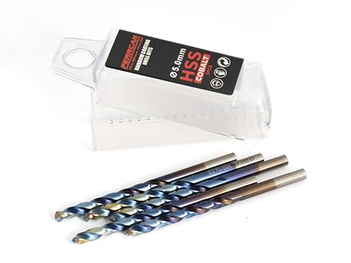 ferrcan HSS Metallbohrer DIN338 M35 5% Kobalt rainbow finish zum Bohren in Edelstahl, Eisen und anderen Metallen Packung mit 5 Stück pro Maß (5mm) ferrcan HSS Metallbohrer DIN338 M35 5% Kobalt rainbow finish zum Bohren in Edelstahl, Eisen und anderen Metallen Packung mit 5 Stück pro Maß (5mm) von ferrcan
