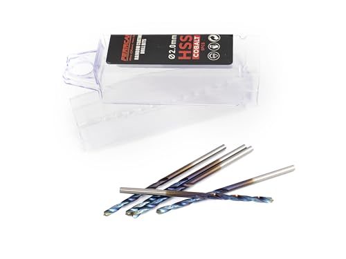 ferrcan HSS Metallbohrer DIN338 M35 5% Kobalt rainbow finish zum Bohren in Edelstahl, Eisen und anderen Metallen Packung mit 5 Stück pro Maß (2mm) ferrcan HSS Metallbohrer DIN338 M35 5% Kobalt rainbow finish zum Bohren in Edelstahl, Eisen und anderen Metallen Packung mit 5 Stück pro Maß (2mm) von ferrcan