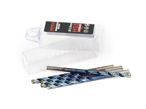 ferrcan HSS Metallbohrer DIN338 M35 5% Kobalt rainbow finish zum Bohren in Edelstahl, Eisen und anderen Metallen Packung mit 5 Stück pro Maß (3.5mm) ferrcan HSS Metallbohrer DIN338 M35 5% Kobalt rainbow finish zum Bohren in Edelstahl, Eisen und anderen Metallen Packung mit 5 Stück pro Maß (3.5mm) von ferrcan